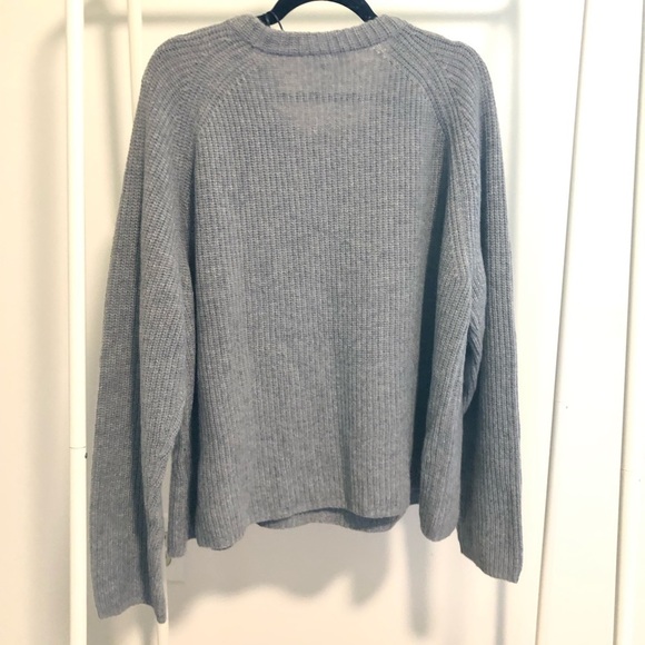 - NWT Jenni Kayne Gray 100% Cashmere Fisherman Sweater Size :3X - Picture 5 of 8